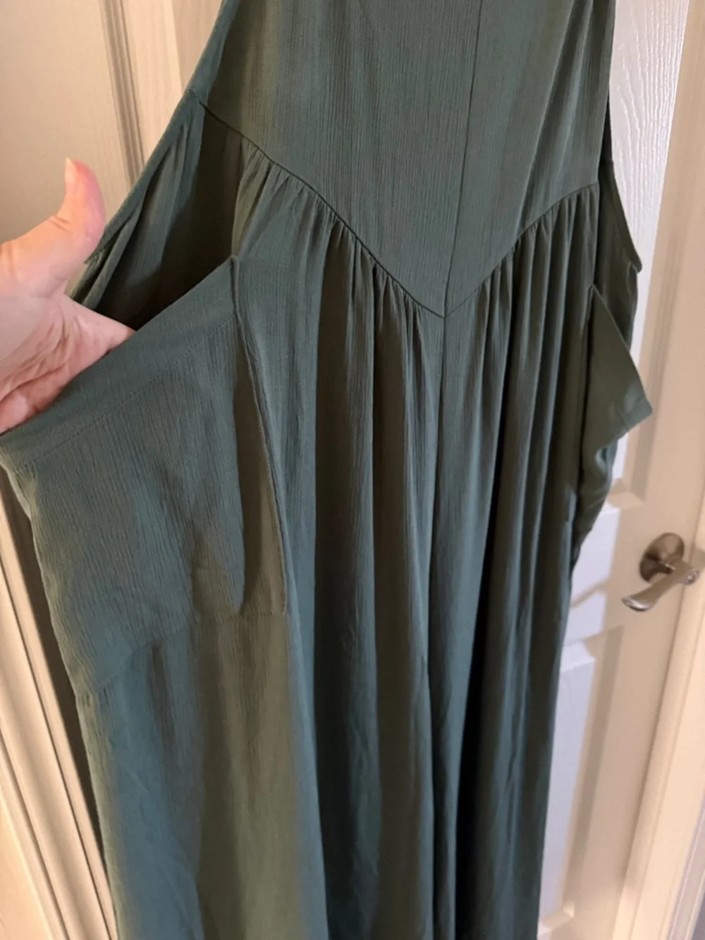 Torrid Wide Leg Gauze Overall - Picture 3 of 7